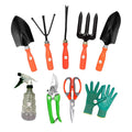10CLUB Garden Tool Kit - 9 Pieces