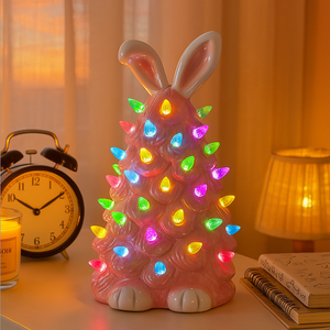 Petal Pink Christmas Bunny
